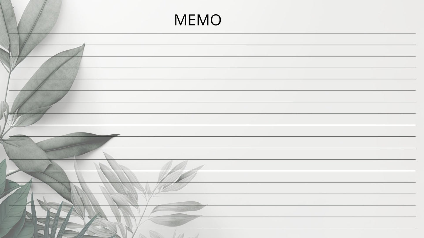 2026 Botanical Minimal Digital Calendar – Landscape PDF Planner
