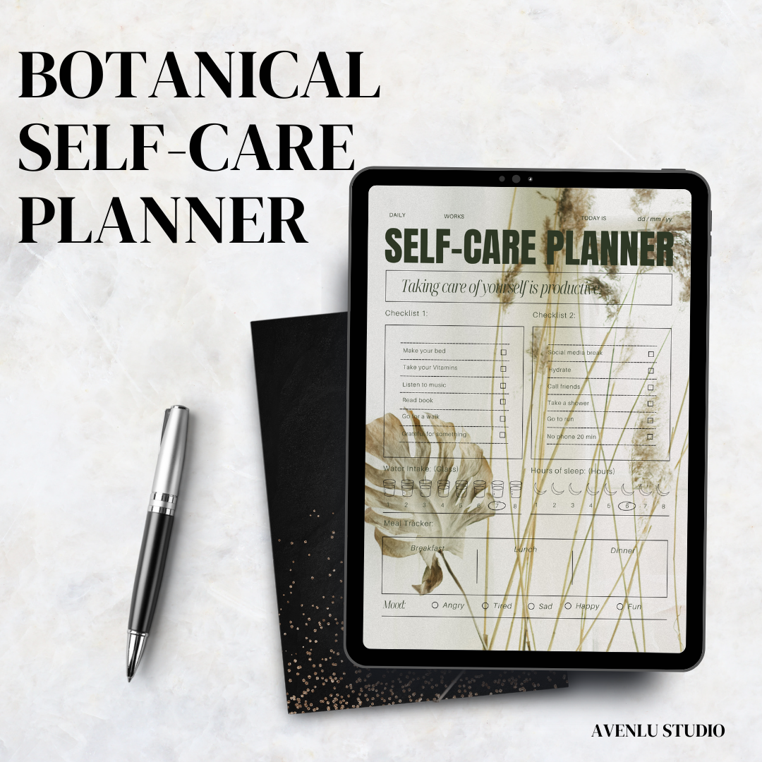 Botanical Self-Care & Productivity Bundle β 5 Aesthetic Printable Planners (PDF+PNG)