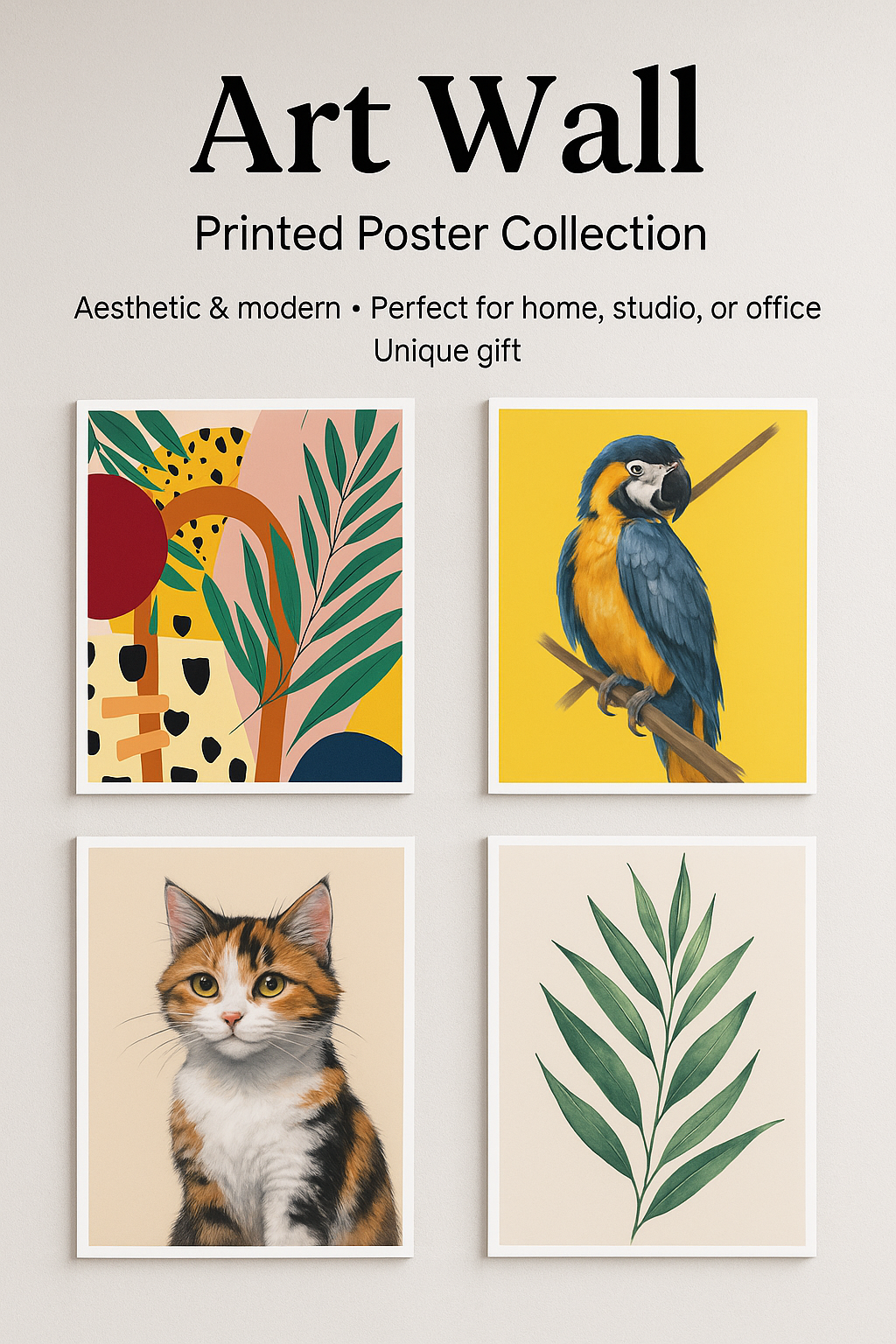 ✨ Art Wall – Printed Poster Collection