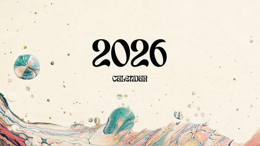 2026 Artistic Watercolor Digital Calendar – Landscape PDF Planner