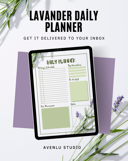 Lavender Daily Organizer